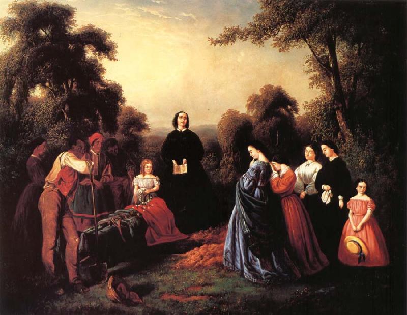 Washington Allston Burial of Latane oil painting image